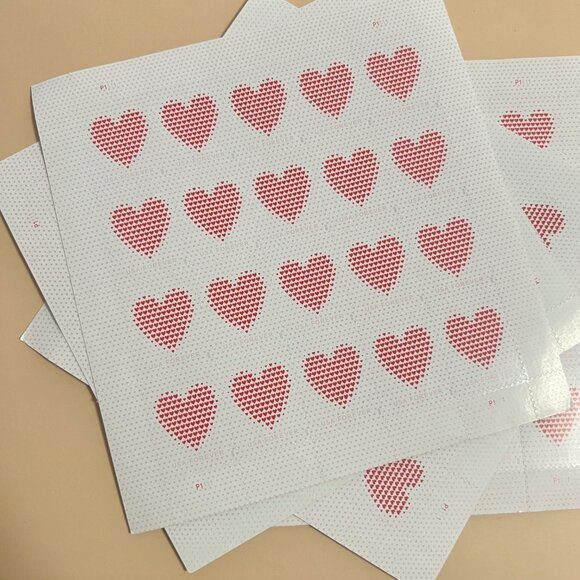1000 LOVE (MADE OF HEARTS) STAMPS FOREVER MNH